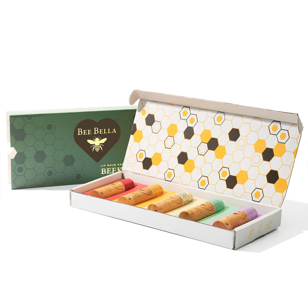 Bee Bella Lip Balm Cherry flavor with rich hydration and sweet aroma.