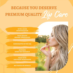 Creamy texture of Bee Bella Lip Balm during application