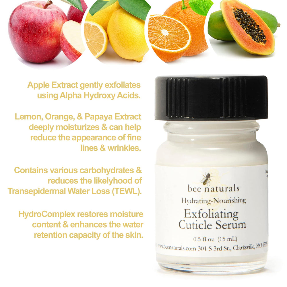 Bee Naturals nail in hand manicure step illustrates easy practical use.