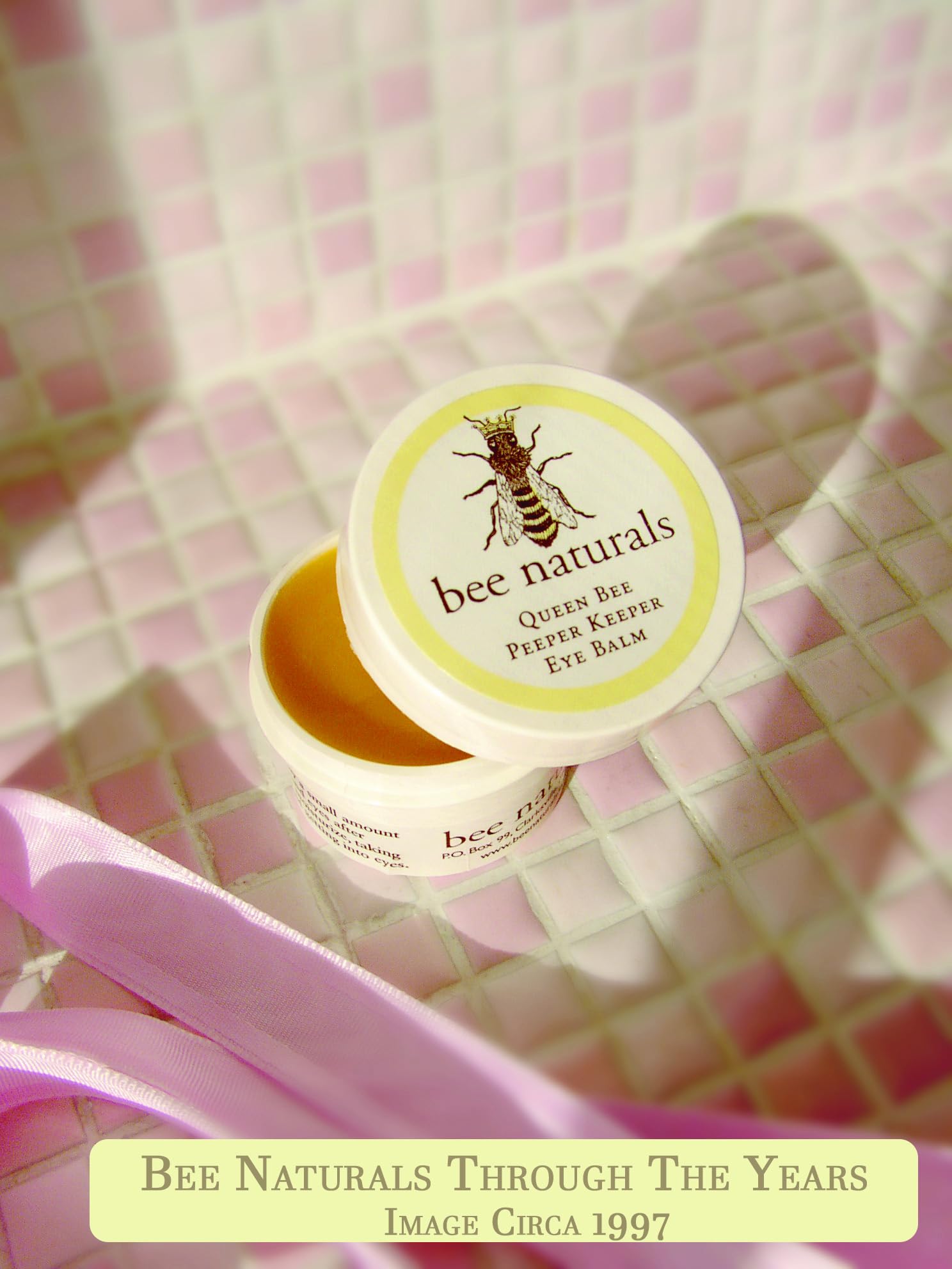 Bee Naturals purse-size eye balm fits bags for on-the-go use.