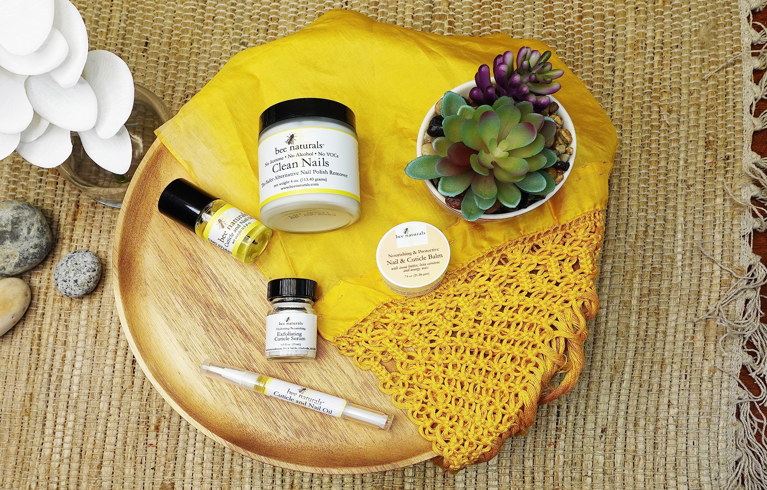 Bee Naturals Vitamin E nail care essentials showcase enriched formula for gentle maintenance.
