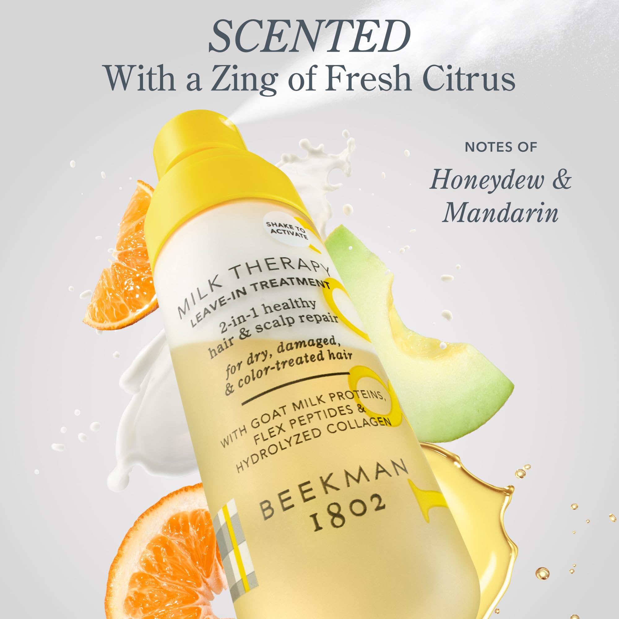 Beekman 1802 Brazilian Flex Peptide Bond detail — flexible bond support for styling.