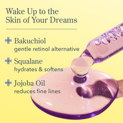 Beekman 1802 Dream Booster dropper closeup showing precise nightly dosing.