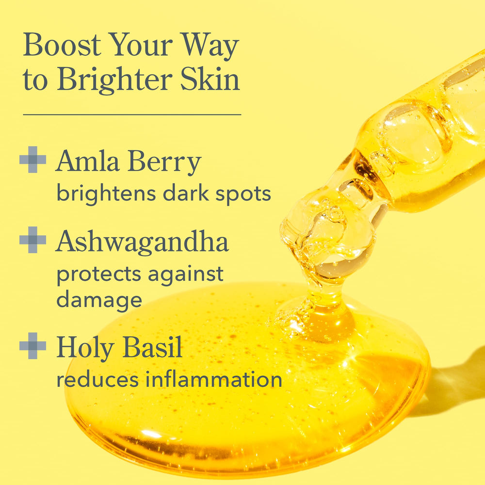 Fragrance-free serum bottle highlighting suitability for sensitive skin routines.