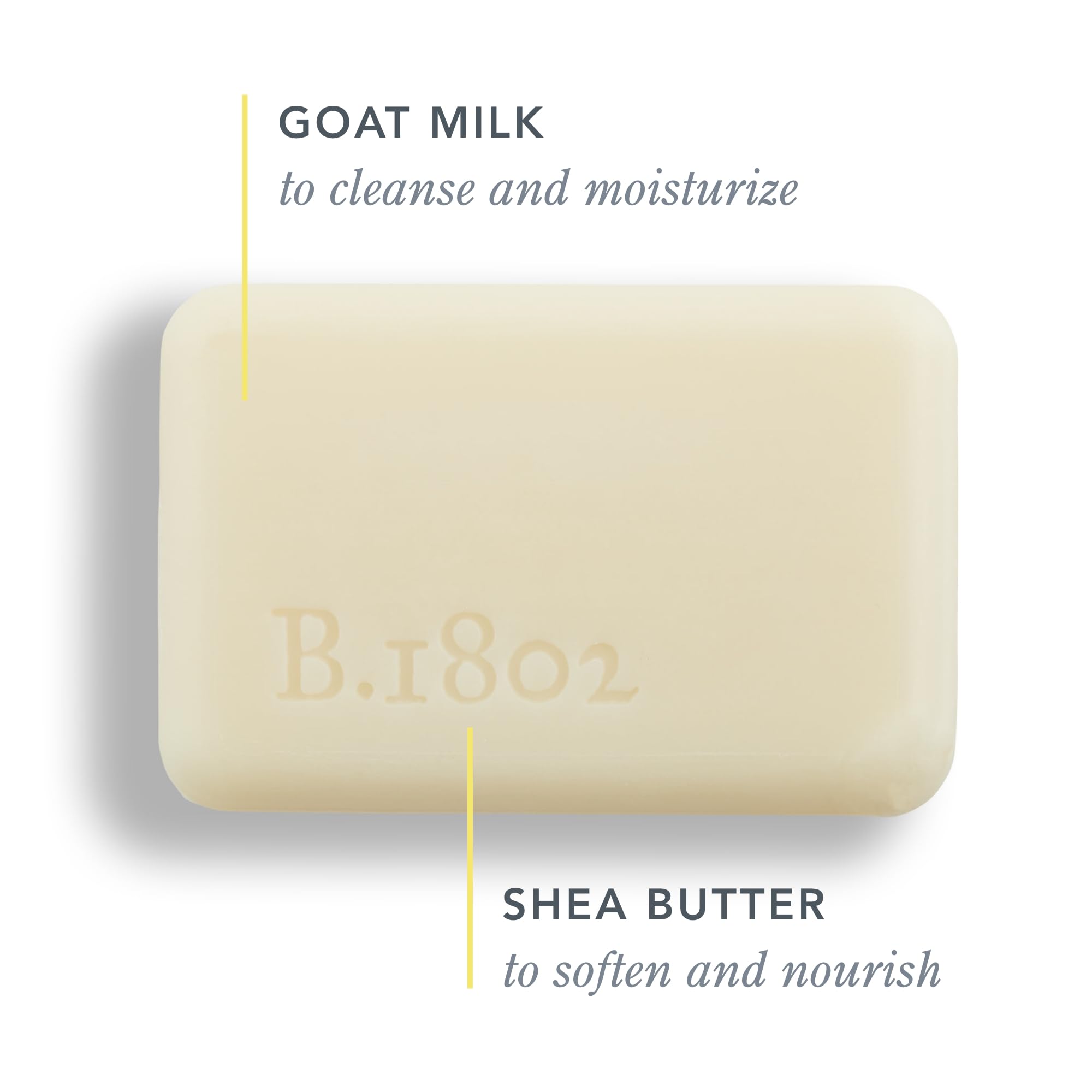 Beekman 1802 Goat Milk Bar in use, creamy lather nourishes skin.