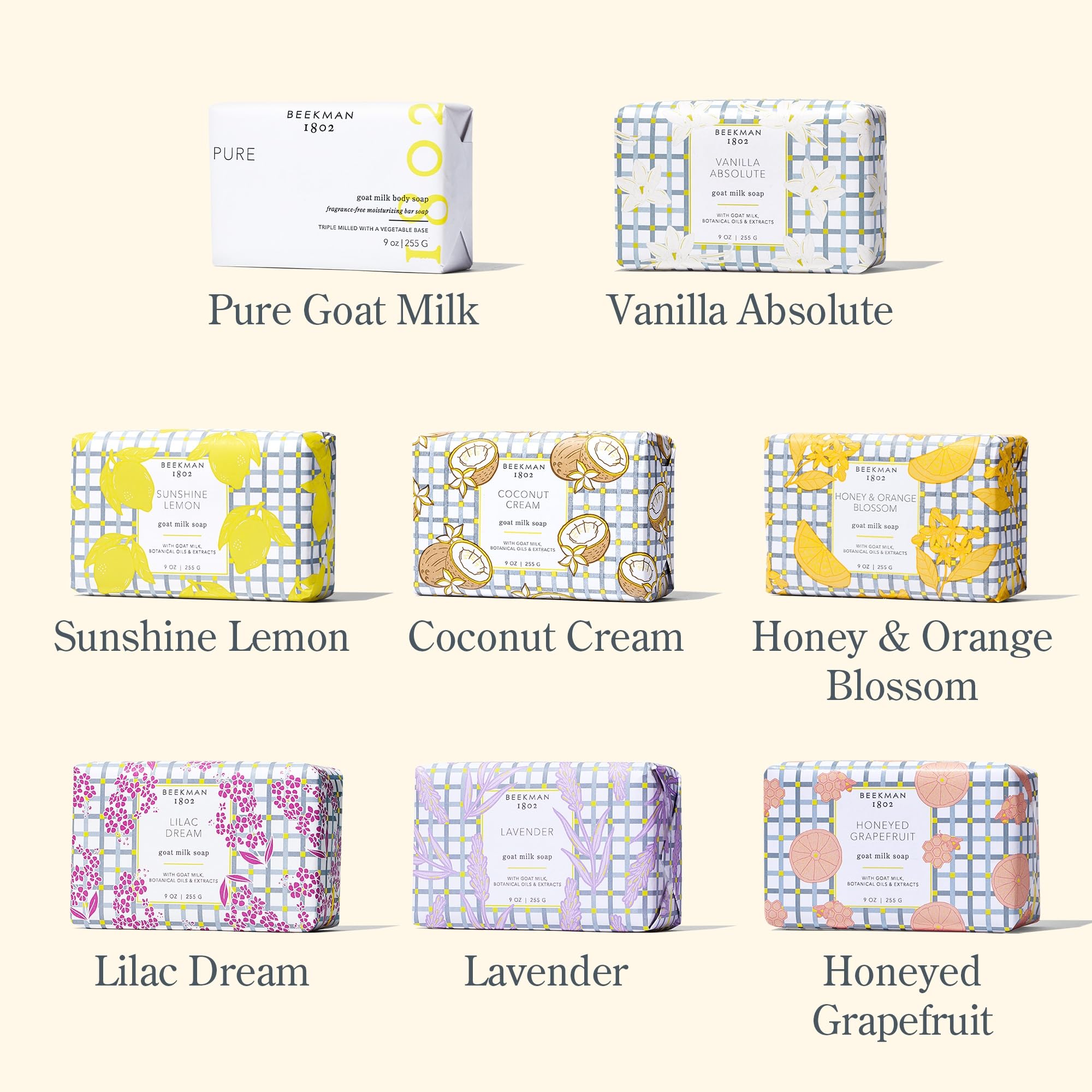 Beekman 1802 Clinically Kind cruelty-free label on soap packaging.