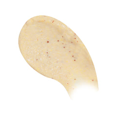 Beekman 1802 goat milk exfoliating particles show gentle polish on sensitive skin.