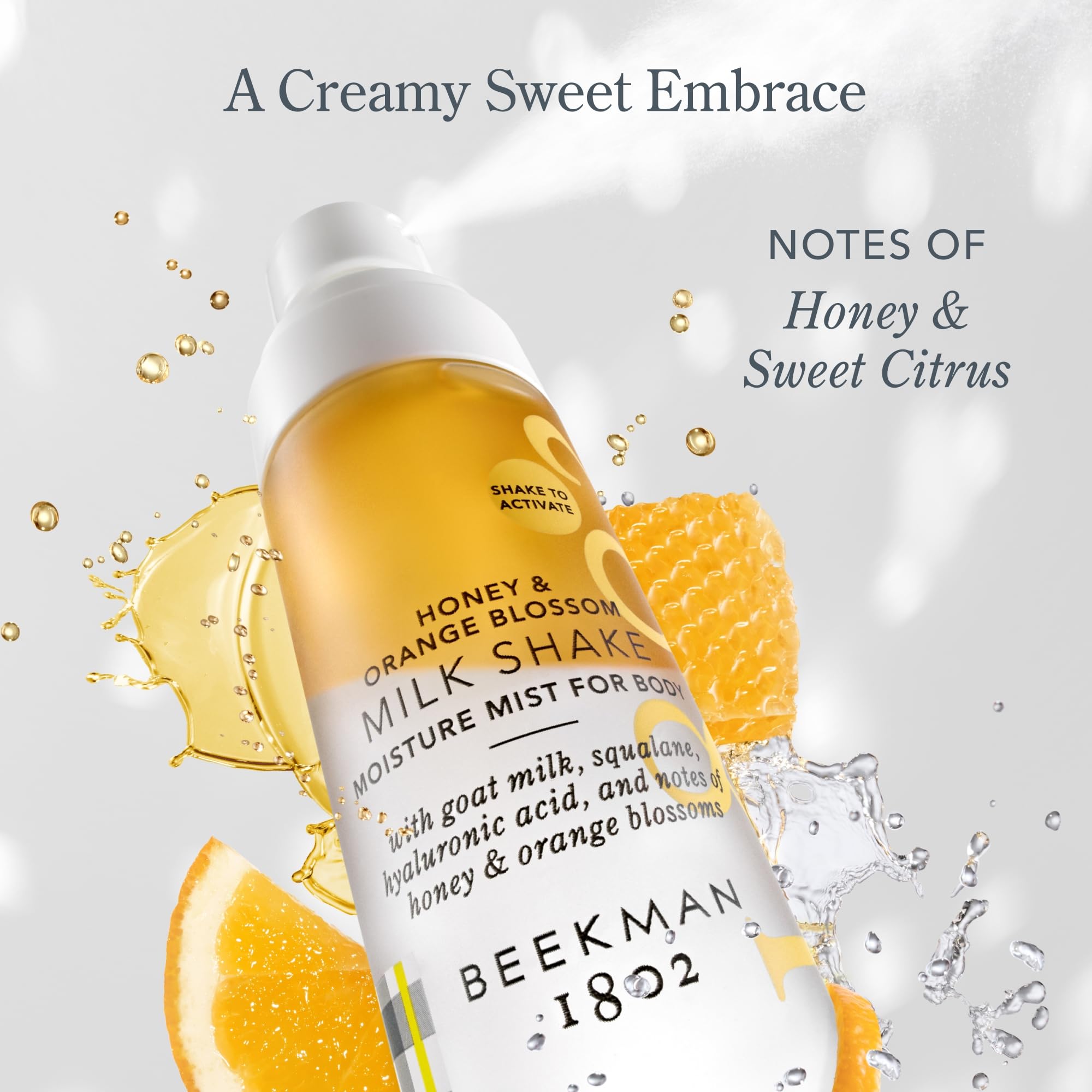 Beekman 1802 goat milk ingredient chart highlighting gentle exfoliation
