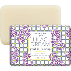 Beekman 1802 Lilac Dream packshot showing the nourishing goat milk bar