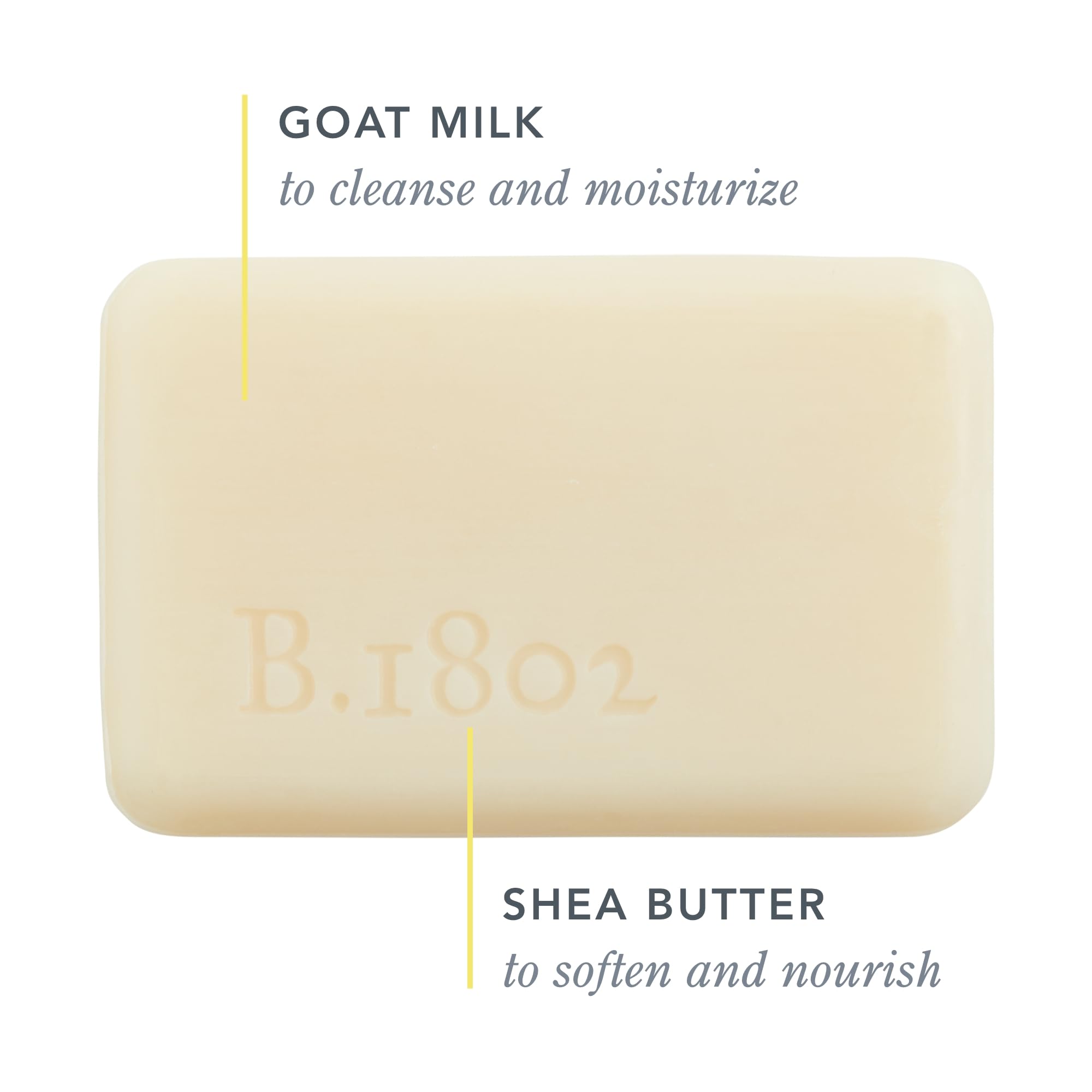 Beekman 1802 Lilac Dream soap bar with lilac hue; ideal for everyday cleansing.
