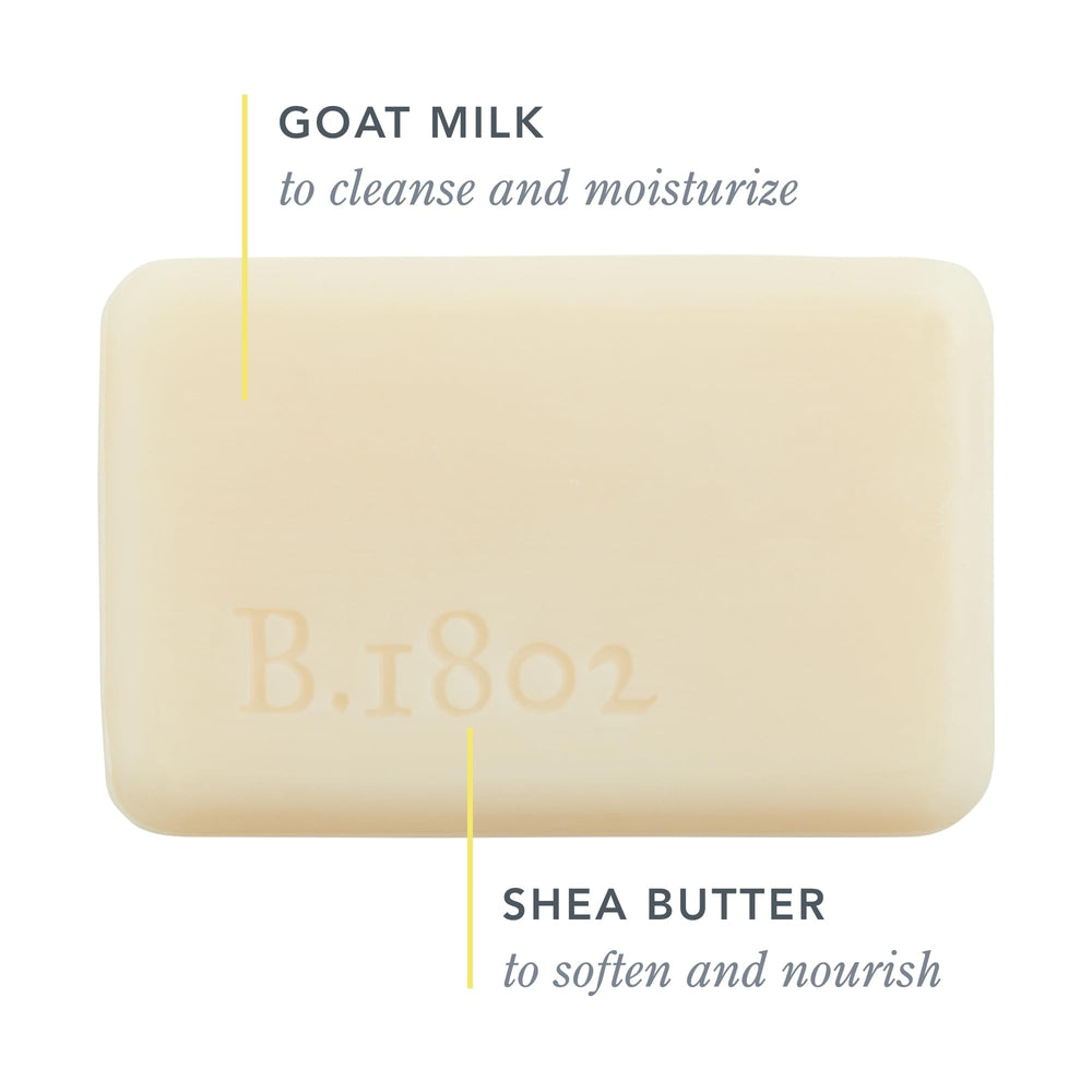 Beekman 1802 Lilac Dream soap bar with lilac hue; ideal for everyday cleansing.