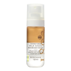 Beekman 1802 Milk Shake Body Mist coconut-cream bottle spray hydrates and softens skin.