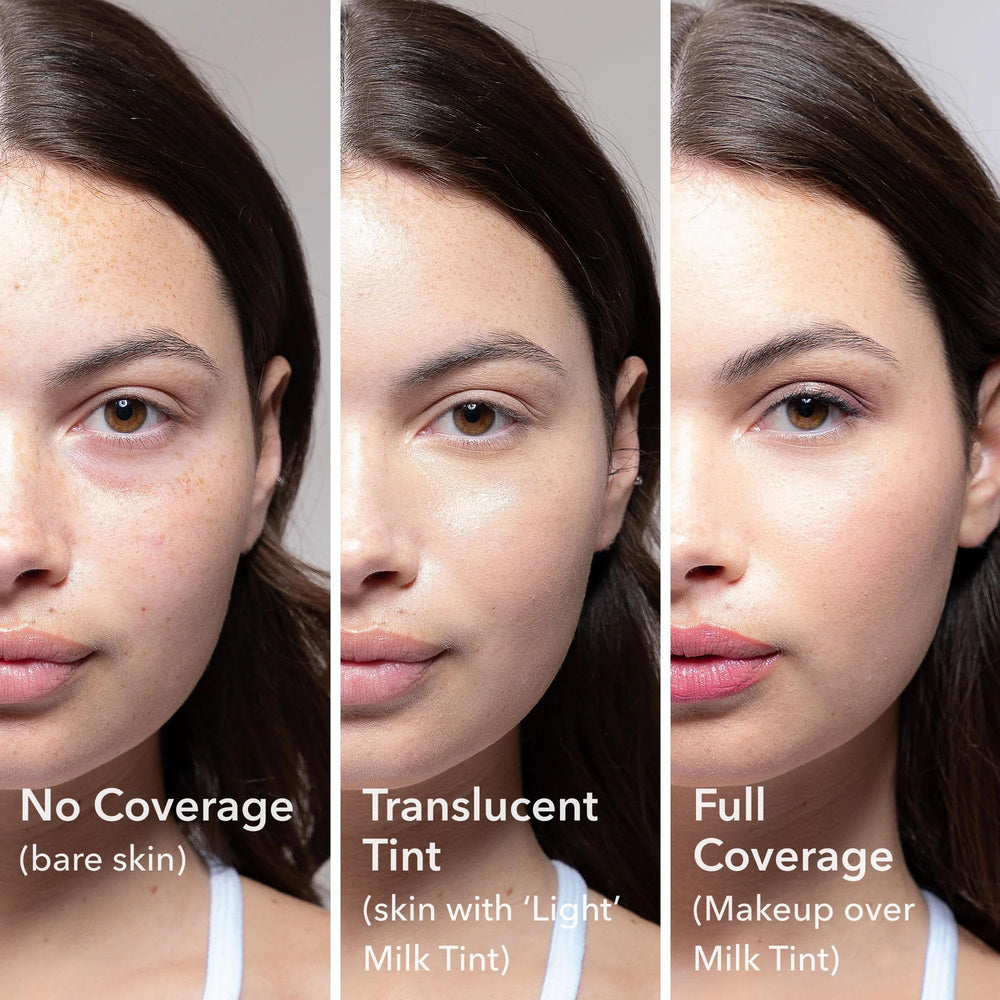 Swatch of seven-shade range showing natural color adaptivity.