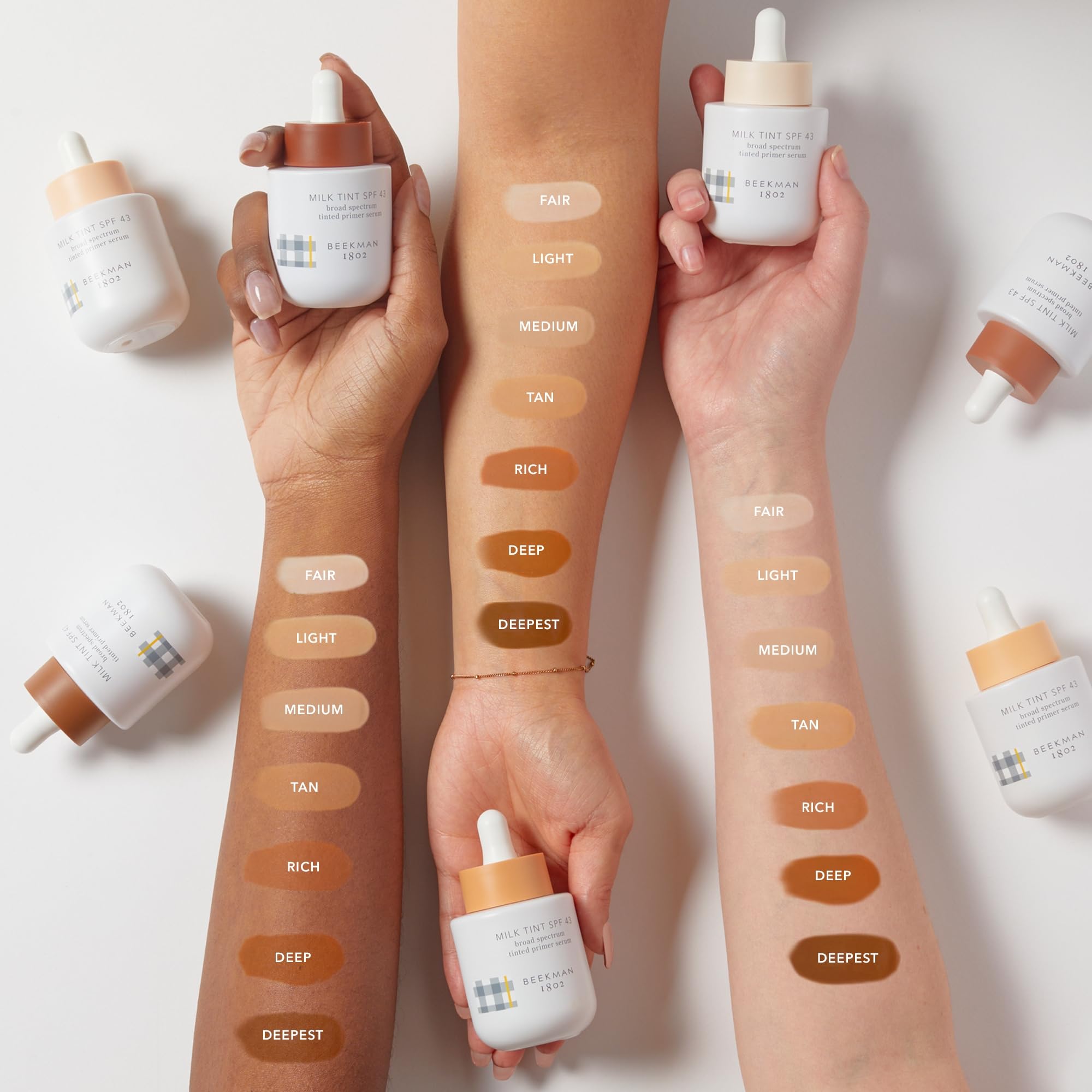 Beekman 1802 Milk Tint Primer close-up blurred pores effect