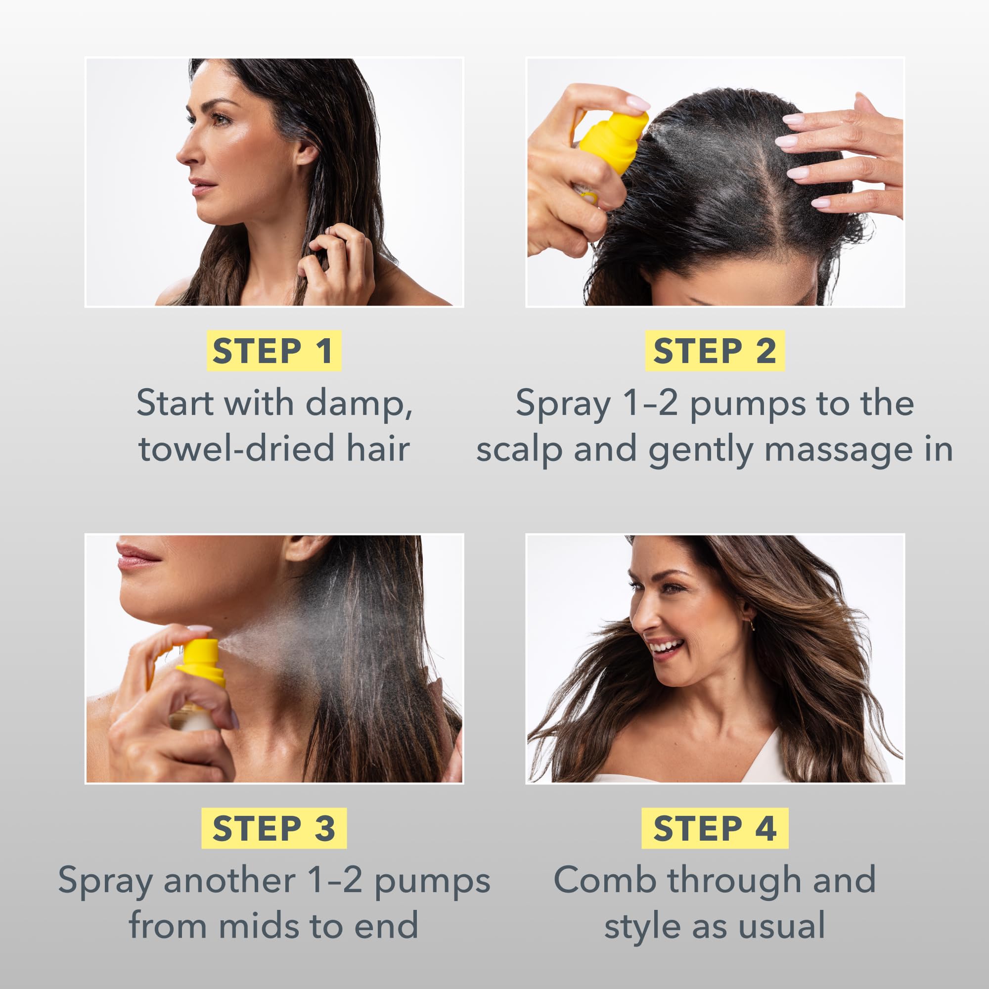 Beekman 1802 Finished-hair after-use — smoother, tamed strands with a healthy glow.