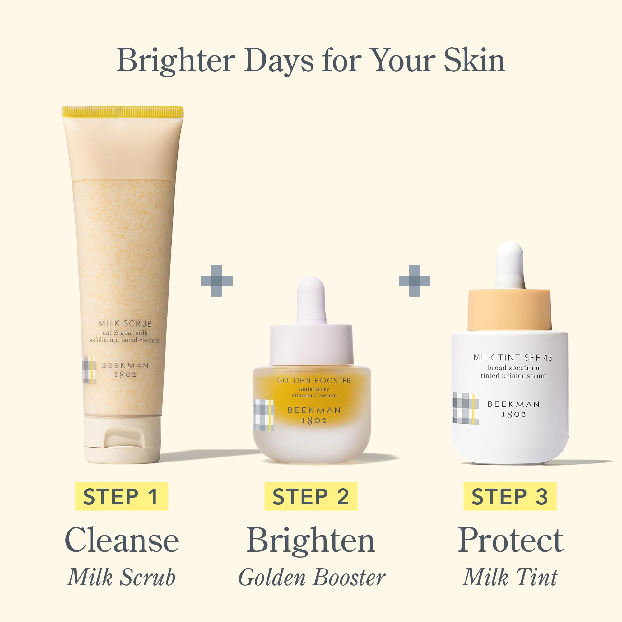 Beekman 1802 Clean formula icon conveys toxin-free, gentle skincare.