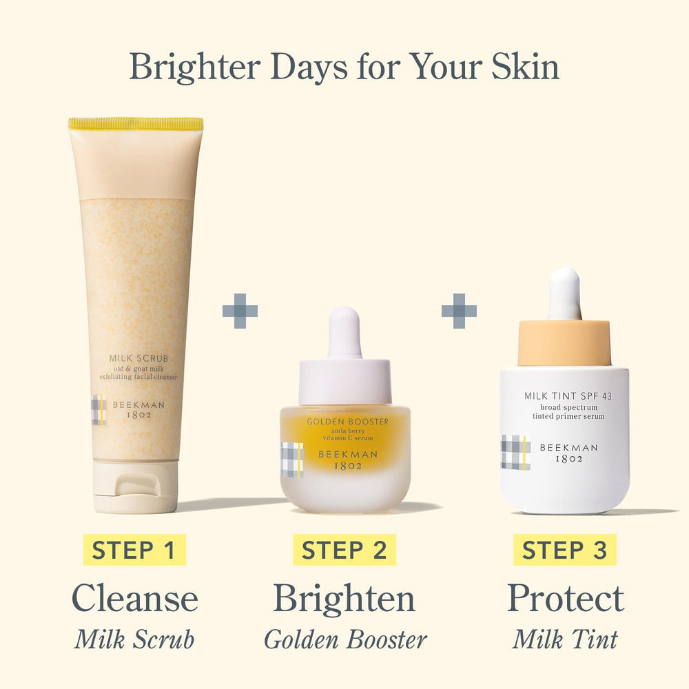 Beekman 1802 Clean formula icon conveys toxin-free, gentle skincare.