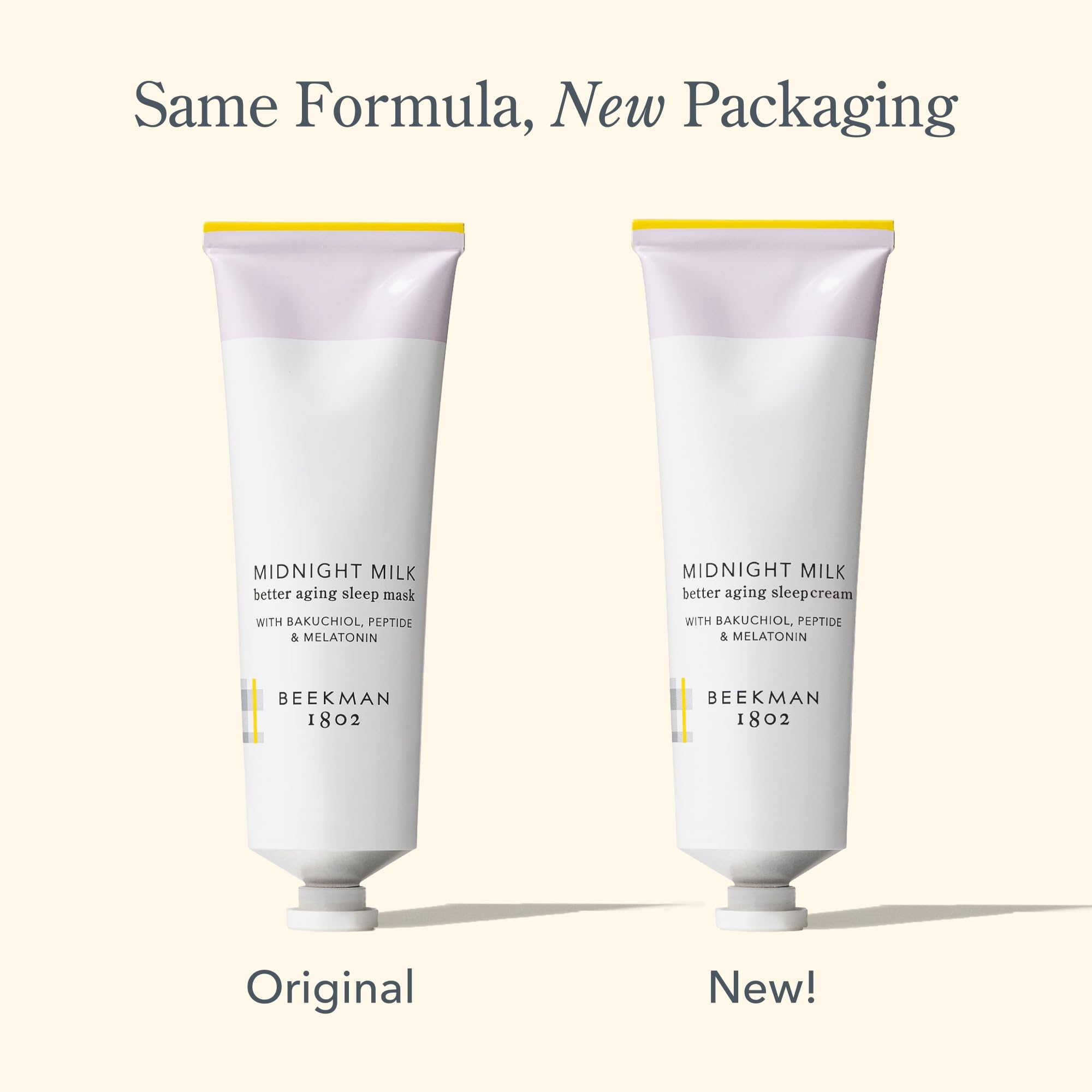 Beekman 1802 Cruelty-free badge signaling ethical skincare commitment.