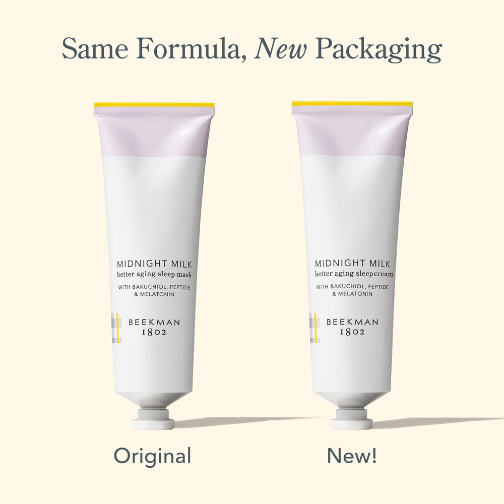 Beekman 1802 Cruelty-free badge signaling ethical skincare commitment.