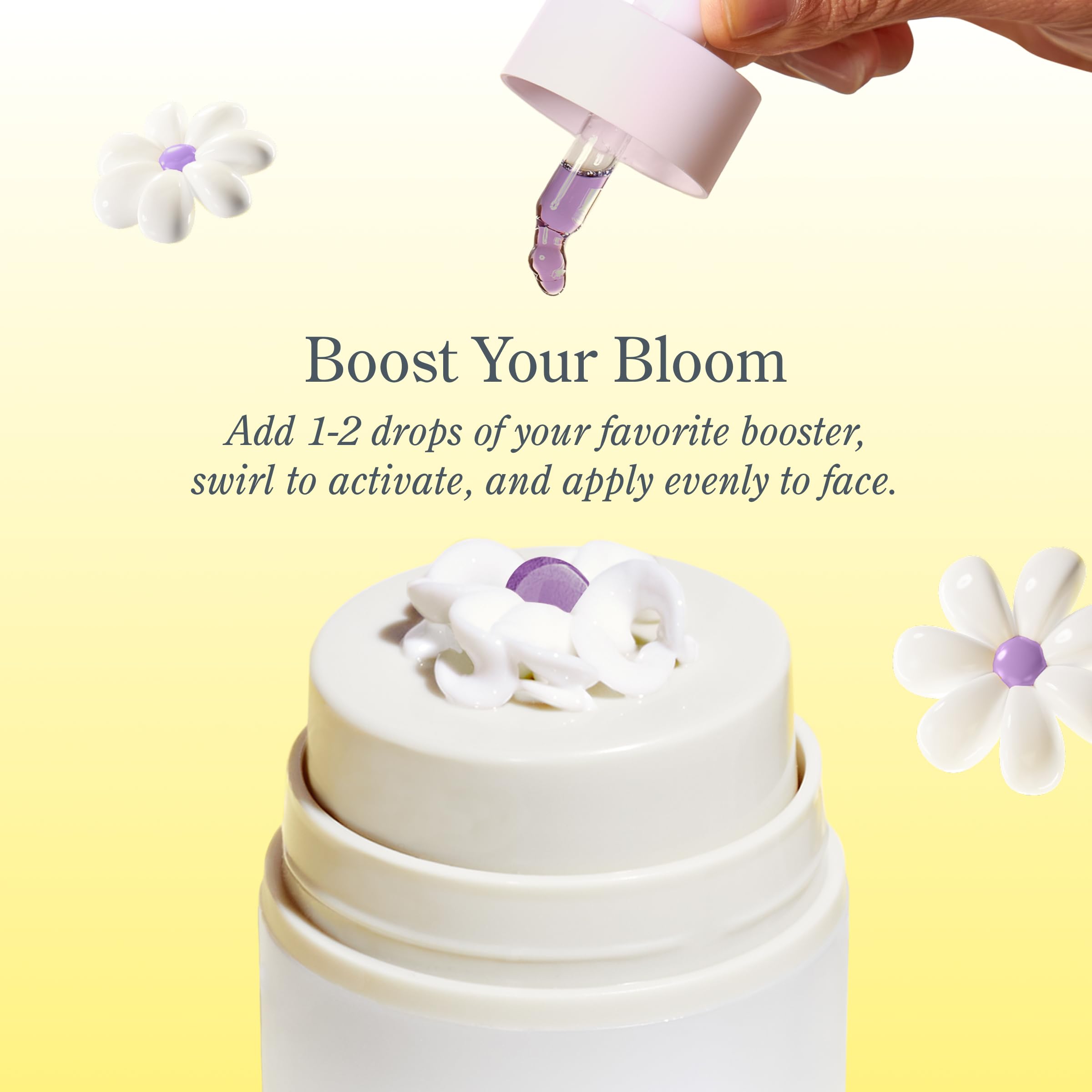 Beekman 1802 Bakuchiol serum glow on fingertips during gentle massage