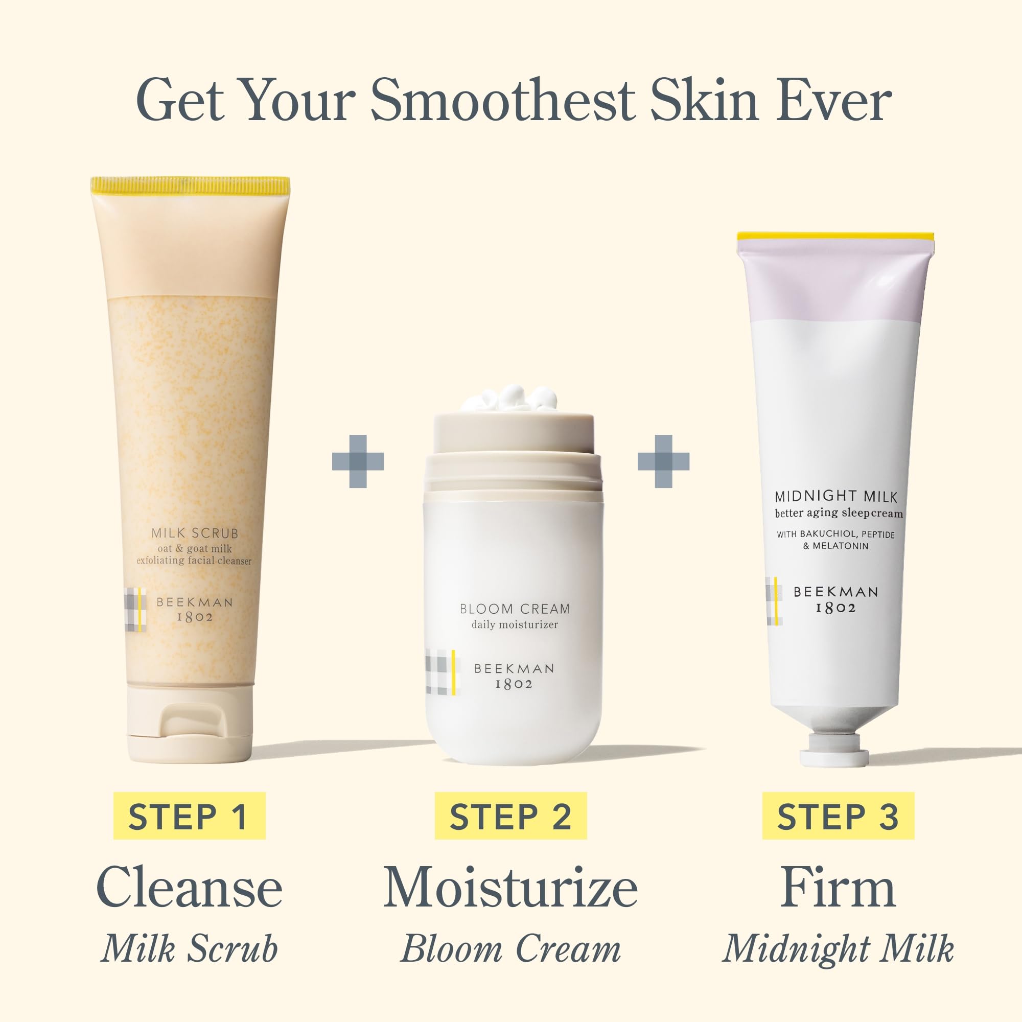 Beekman 1802 Midnight Milk night routine setup illustrating nightly application.