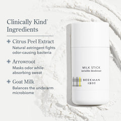 Beekman 1802 Milk Stick with citron aroma provides a refreshing scent.