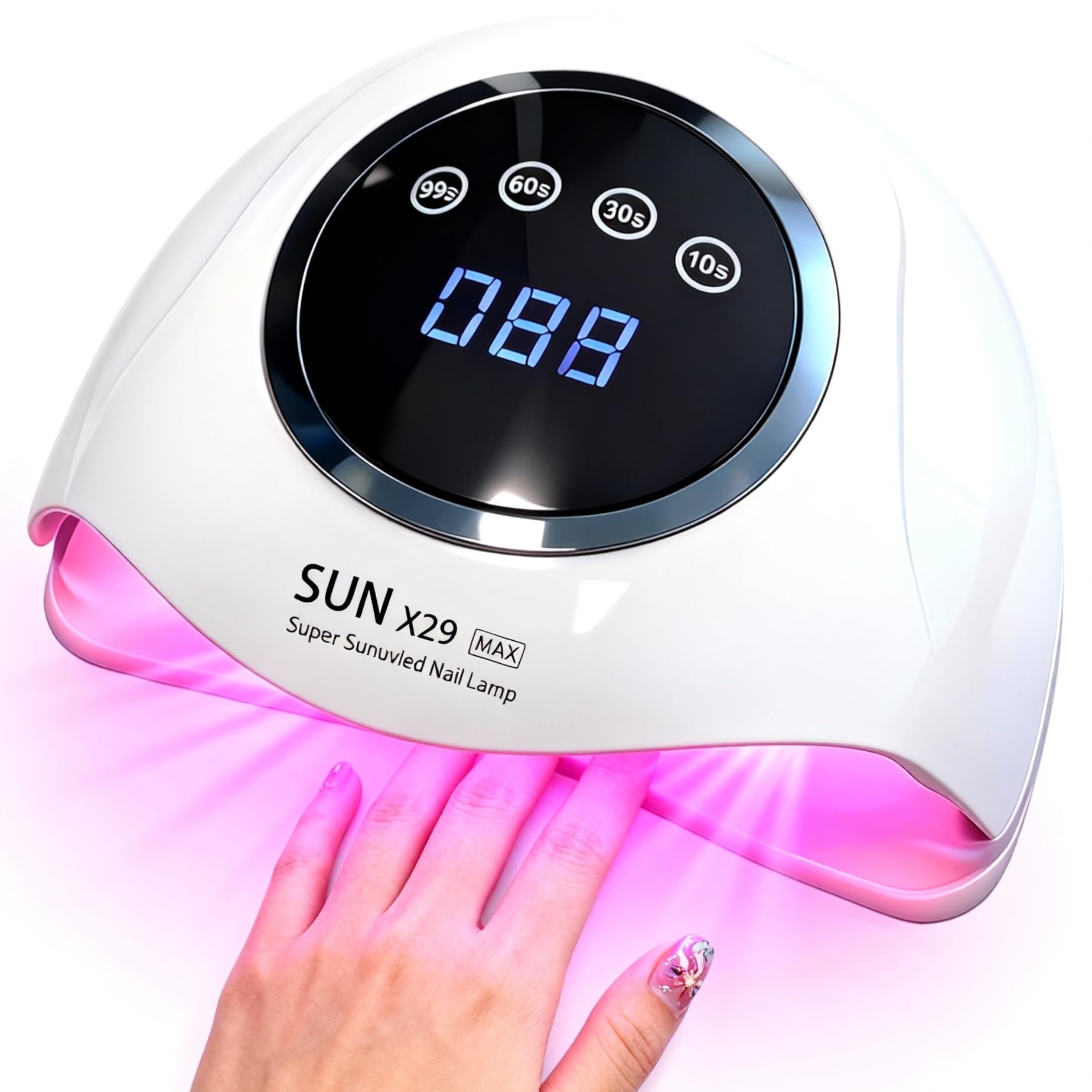 Beenle professional 500W UV LED nail lamp front view for fast, even curing