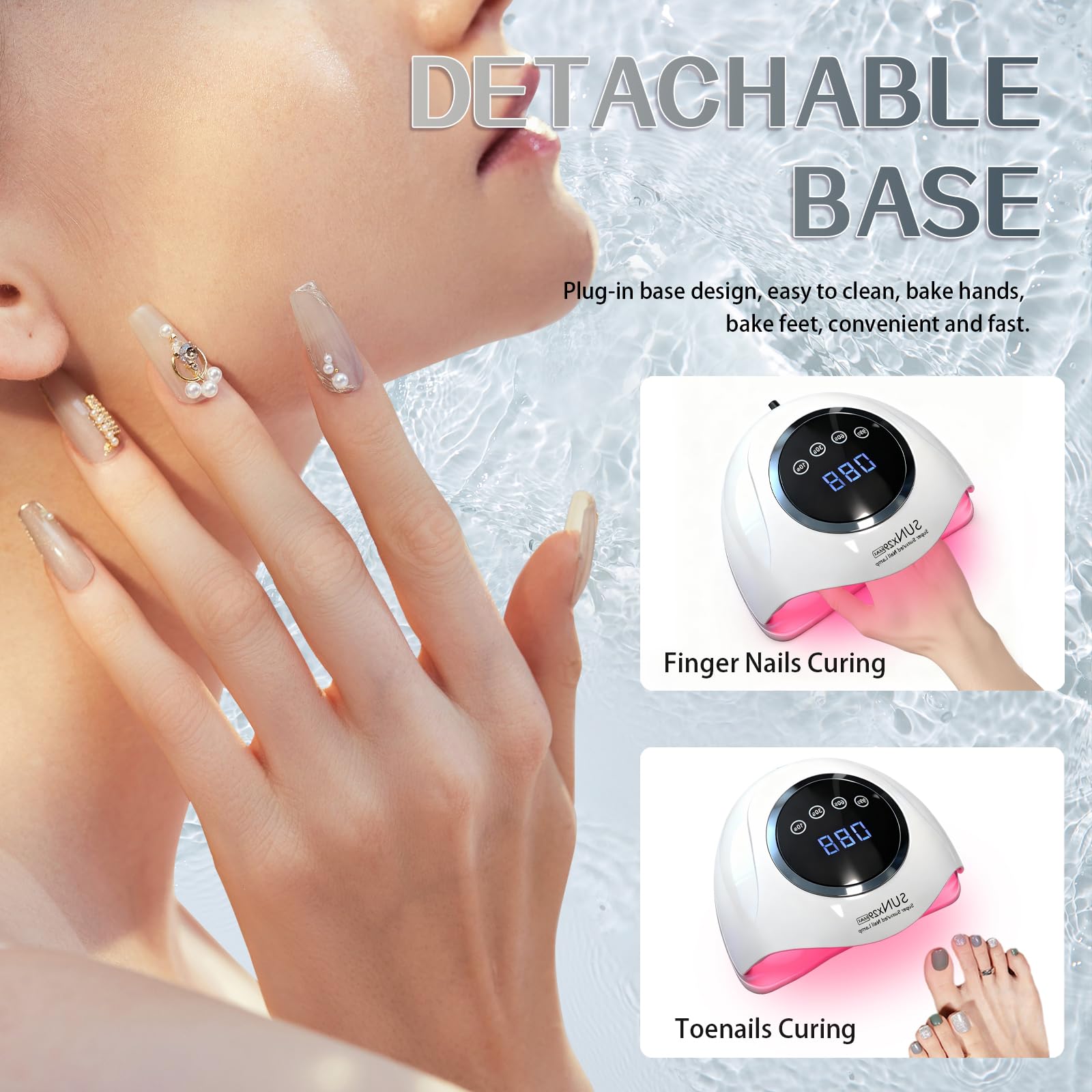 Compact, portable Beenle lamp with detachable base for easy cleaning