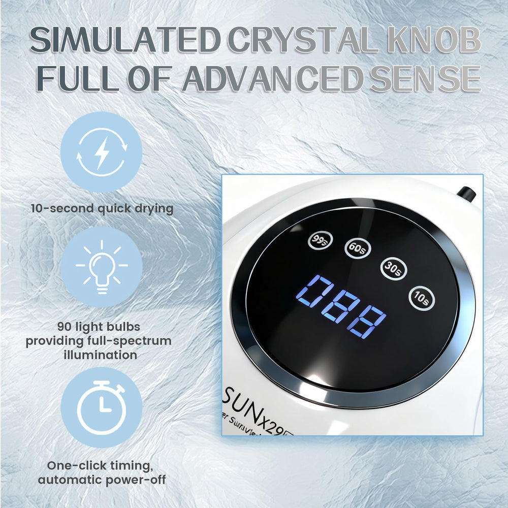 Timer panel with 10S/30S/60S/99S on Beenle lamp