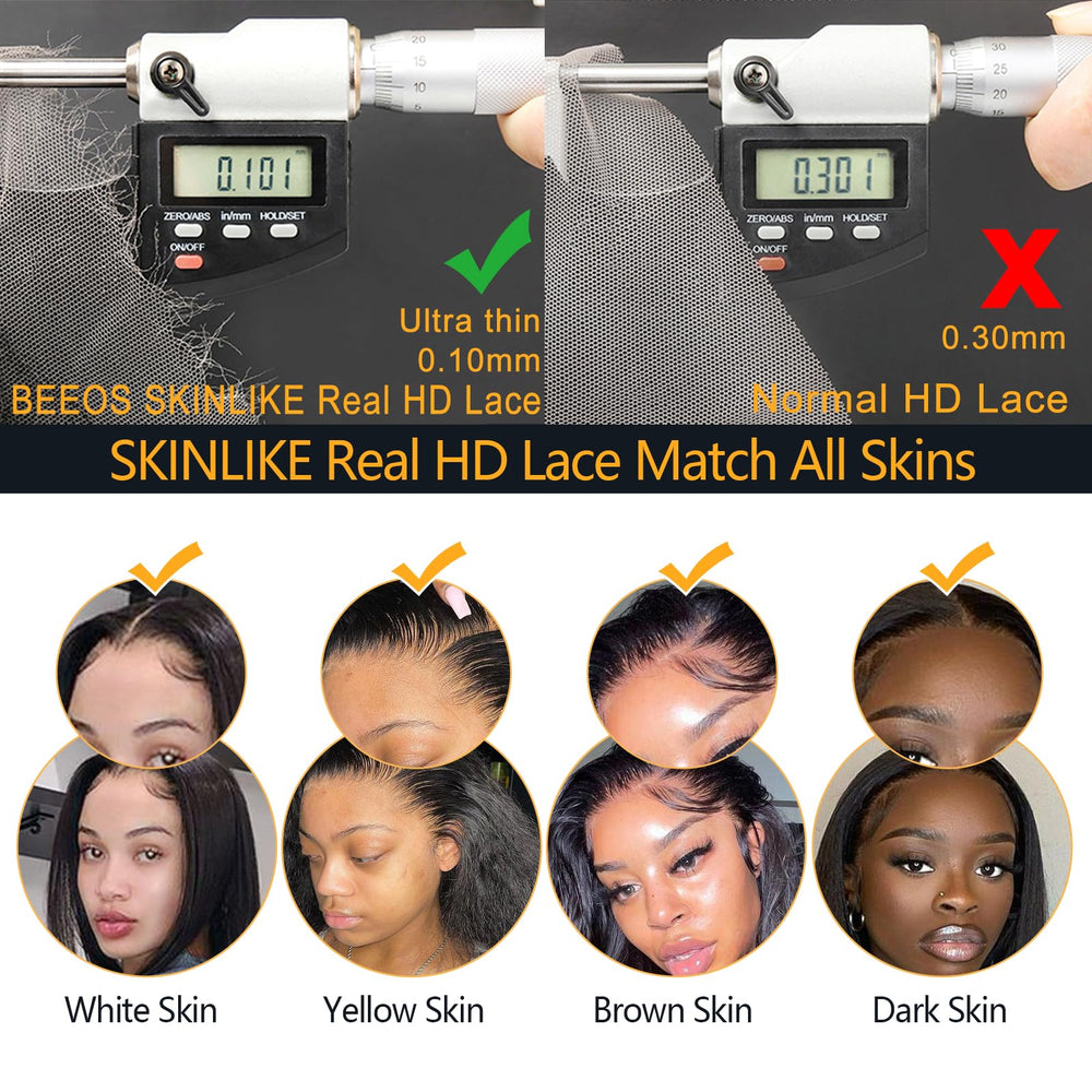 BEEOS baby hair detail enhances a natural-looking hairline
