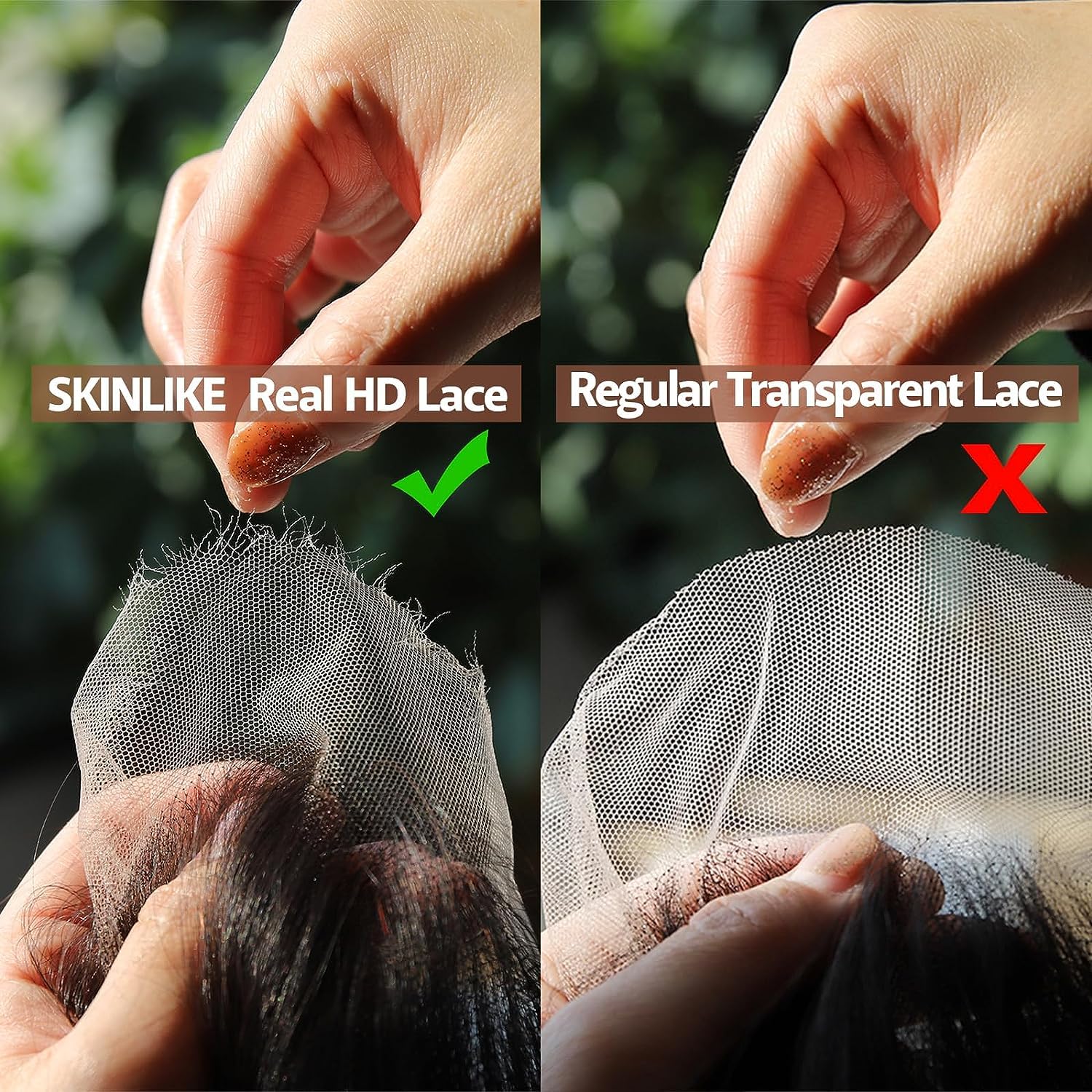 Beeos Bleached Knots closure offers a cleaner, more natural scalp look.