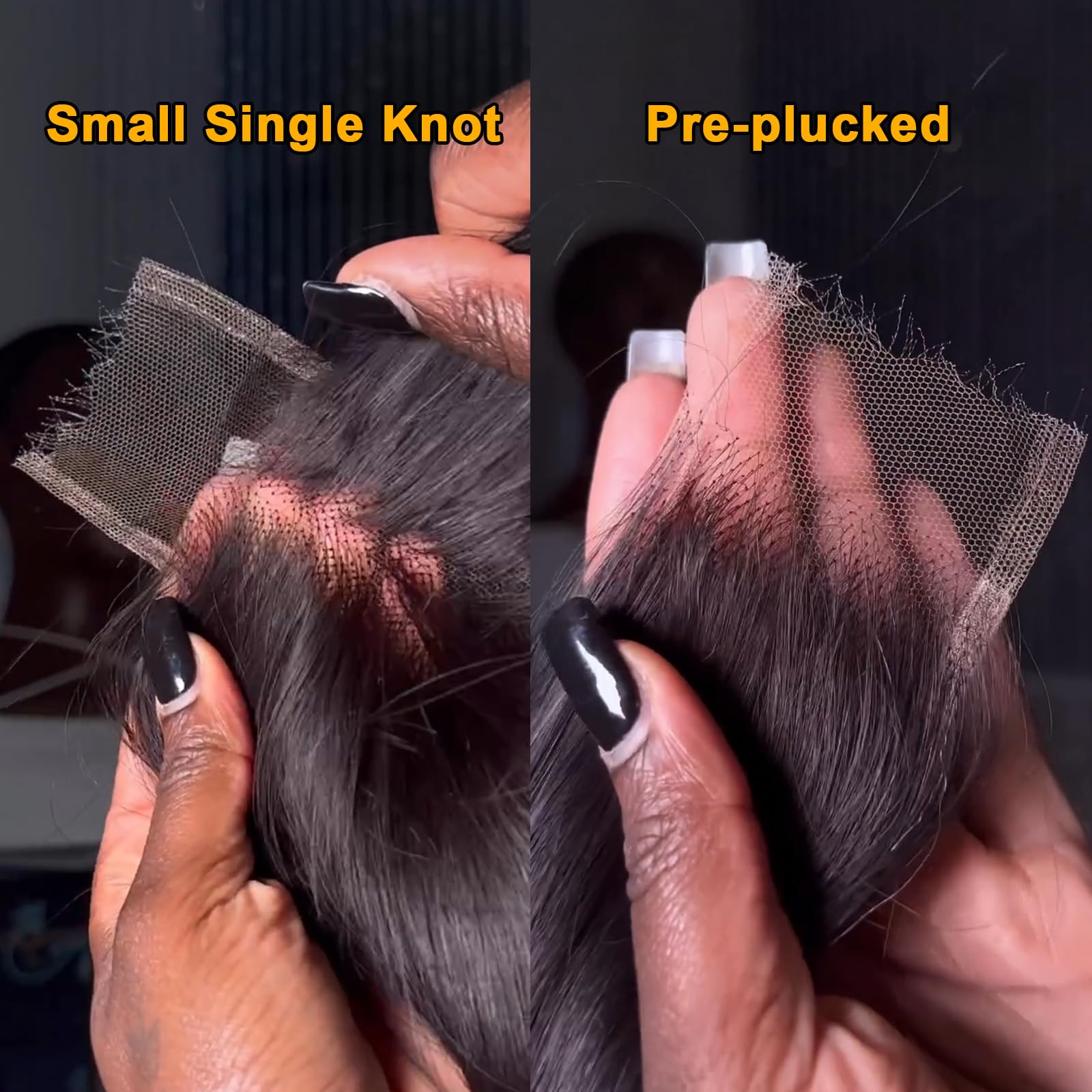 BEEOS Body Wave 2x6 closure with deep part enables natural styling options.
