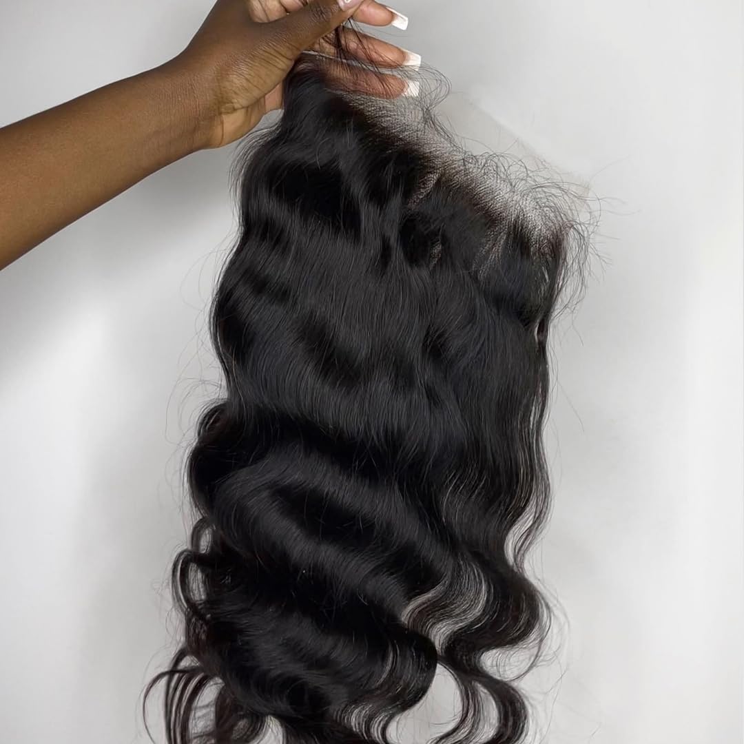 BEEOS closure with various textures: straight, body wave, deep wave, and blonde variants.
