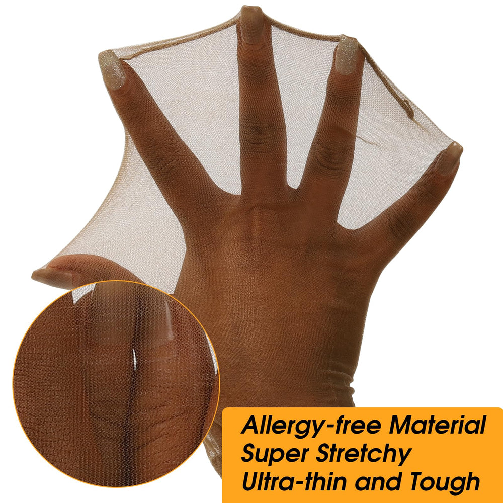 Beeos invisible wig cap with stretchy band secures lace fronts comfortably all day.