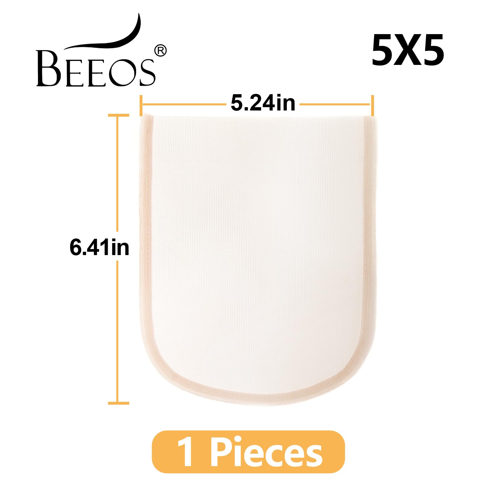 BEEOS lace wig-cap closure creation aids precise lace wig assembly.
