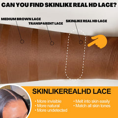 BEEOS Pre-plucked Bleached Knots for natural hairline and easy parting.
