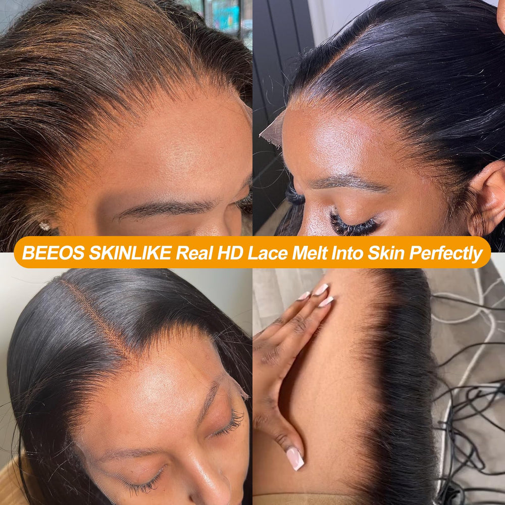 Beeos Unprocessed Human Hair closure delivers soft, silky texture.