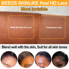 BEEOS unprocessed human hair in natural black, soft and shiny for easy styling.