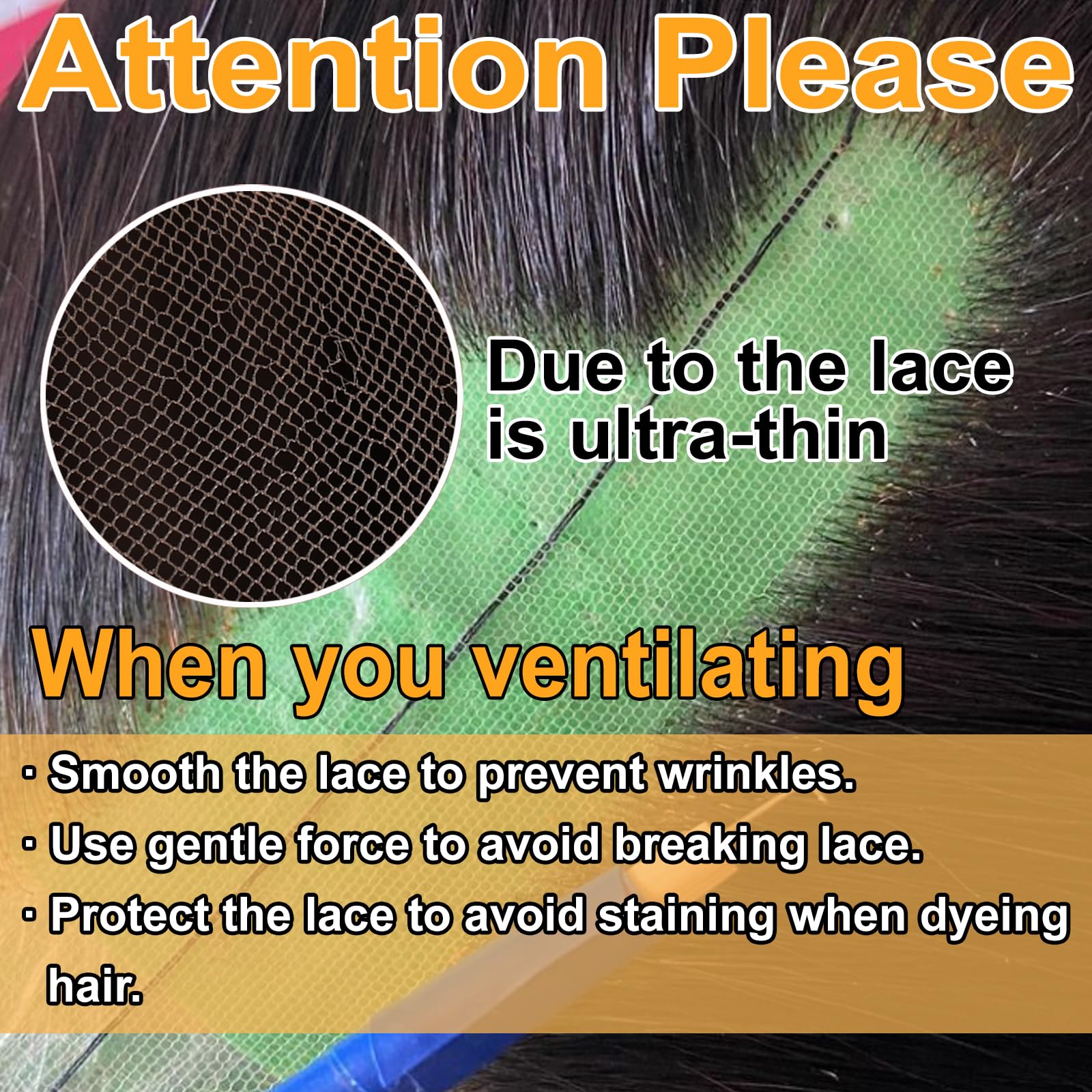 BEEOS lace repair accessory helps extend your wig cap life and flexibility.