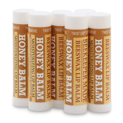 Beessential lip balm texture closeup highlights beeswax and honey for natural moisture.