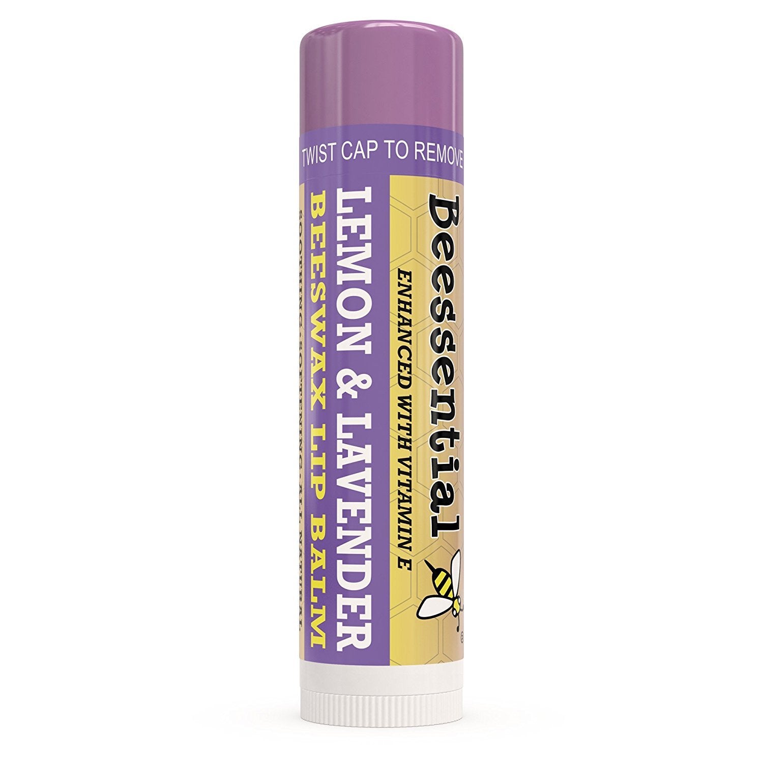 Beessential lavender lip balm 18-pack shower use, soothing hydration during daily routines.