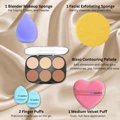 Beetbul precision finger puffs for nose and under-eye detailing