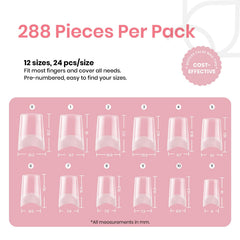 Beetles 12 sizes numbered 0-11 for precise fit