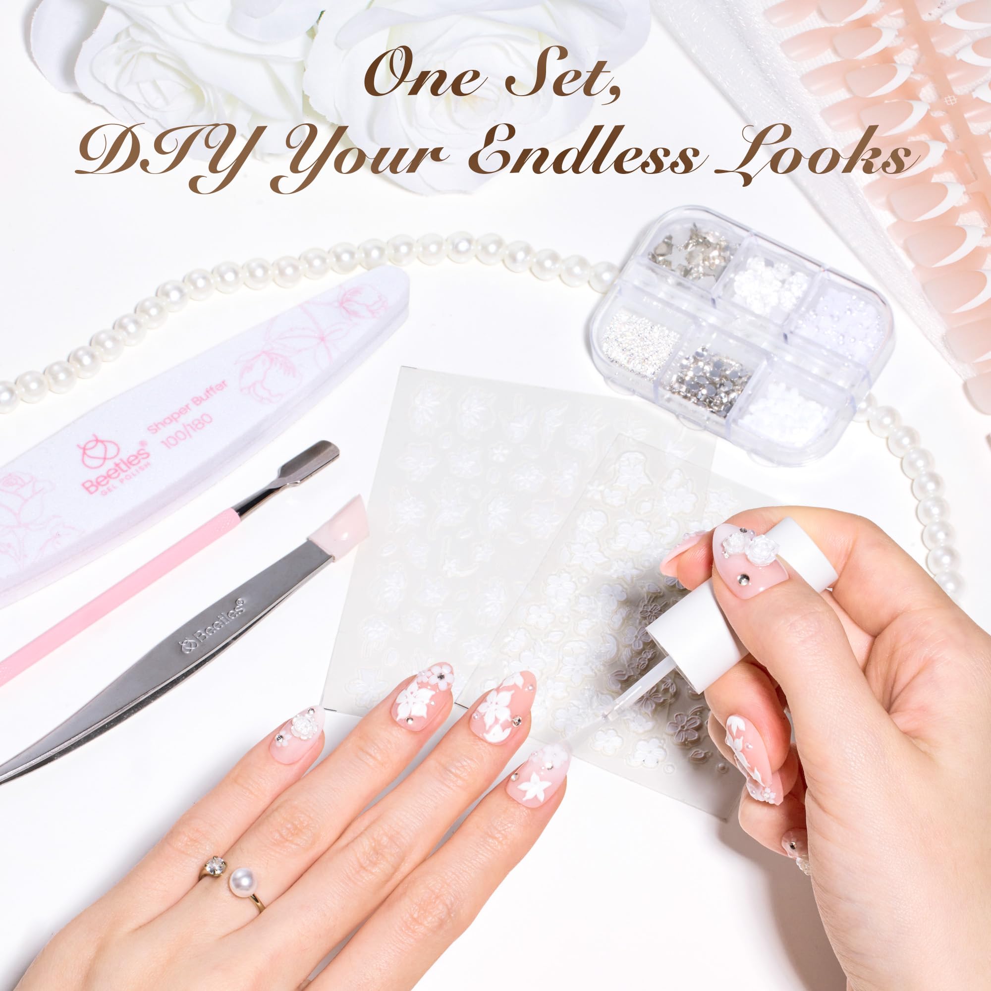 Beetles 16 sizes collection ensures a personalized fit for every nail