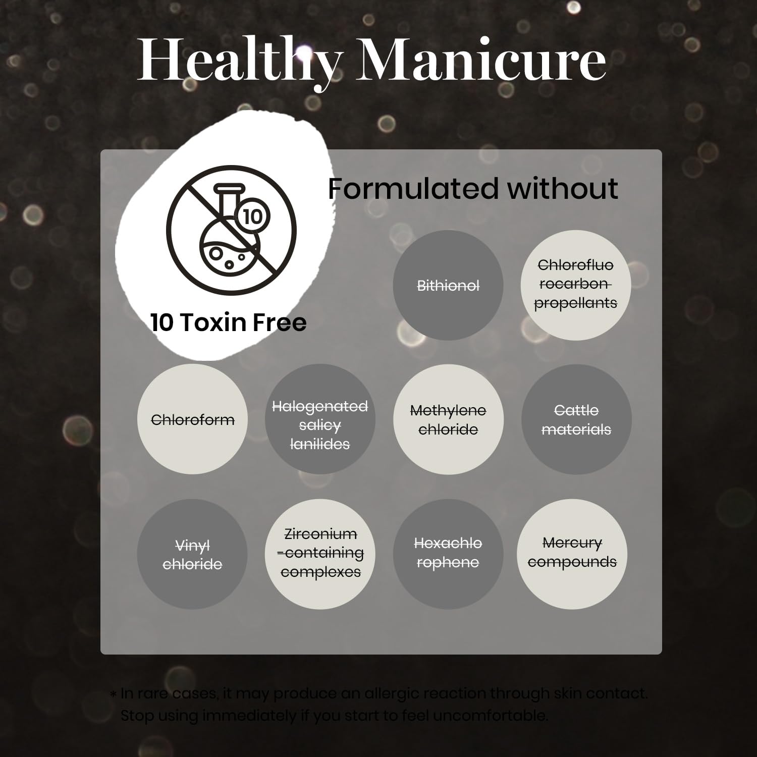 Beetles toxin-free formula offers low odor for comfortable at-home manicures.