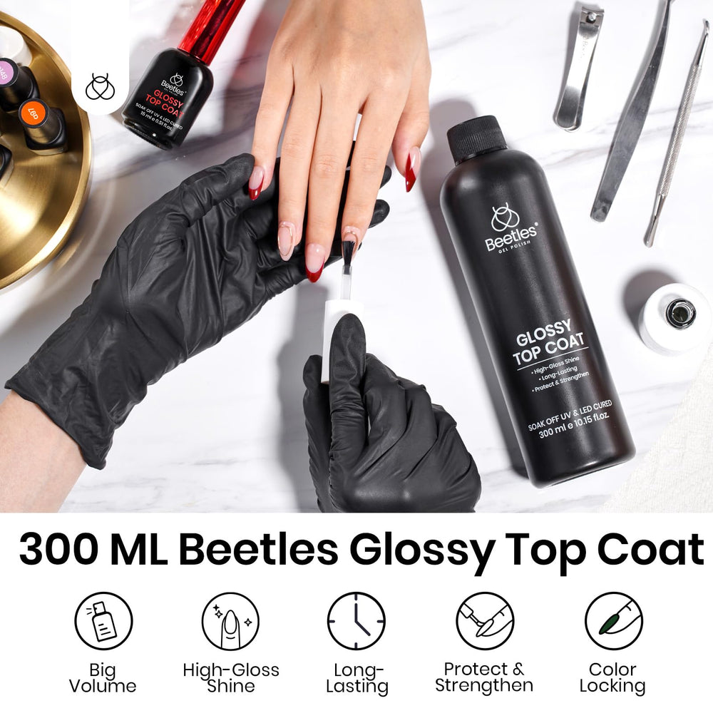 Beetles 28-day durability top coat keeps color bright with long-lasting shine.