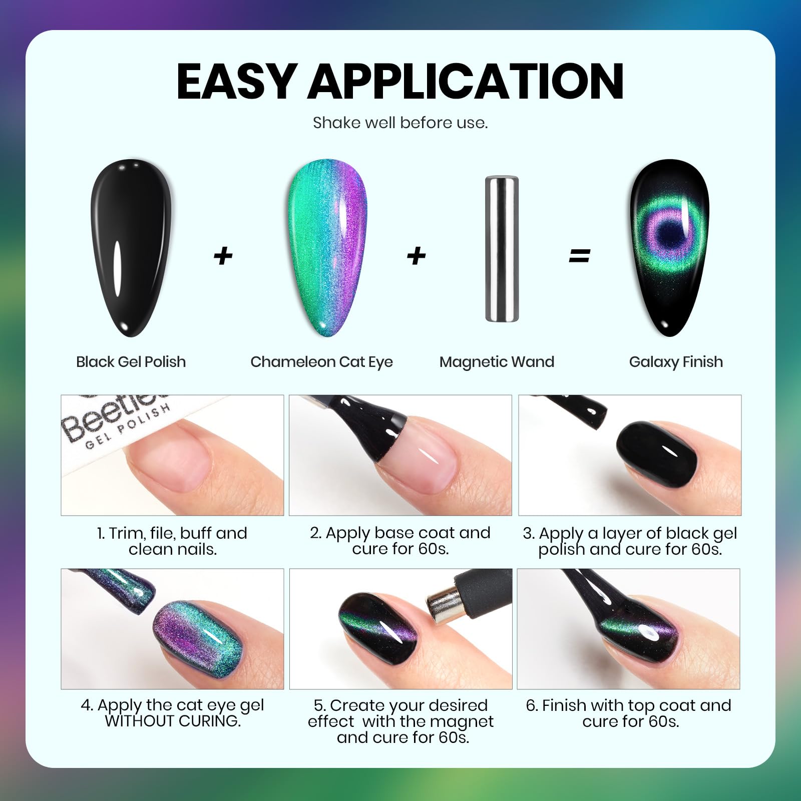 Beetles long-lasting gel polish stays vibrant for 28+ days with care.
