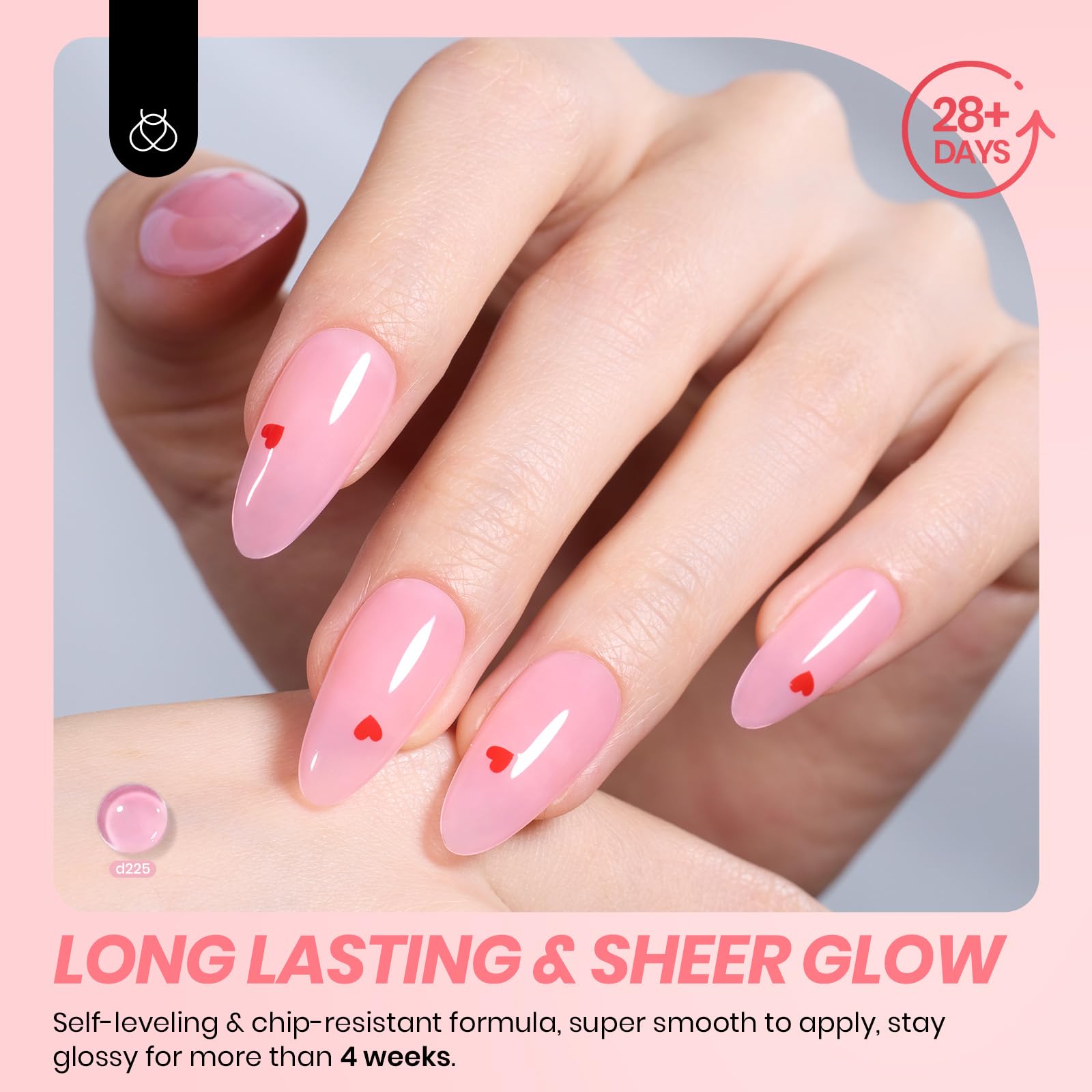 Beetles long-lasting glossy finish – 28 days potential with proper use