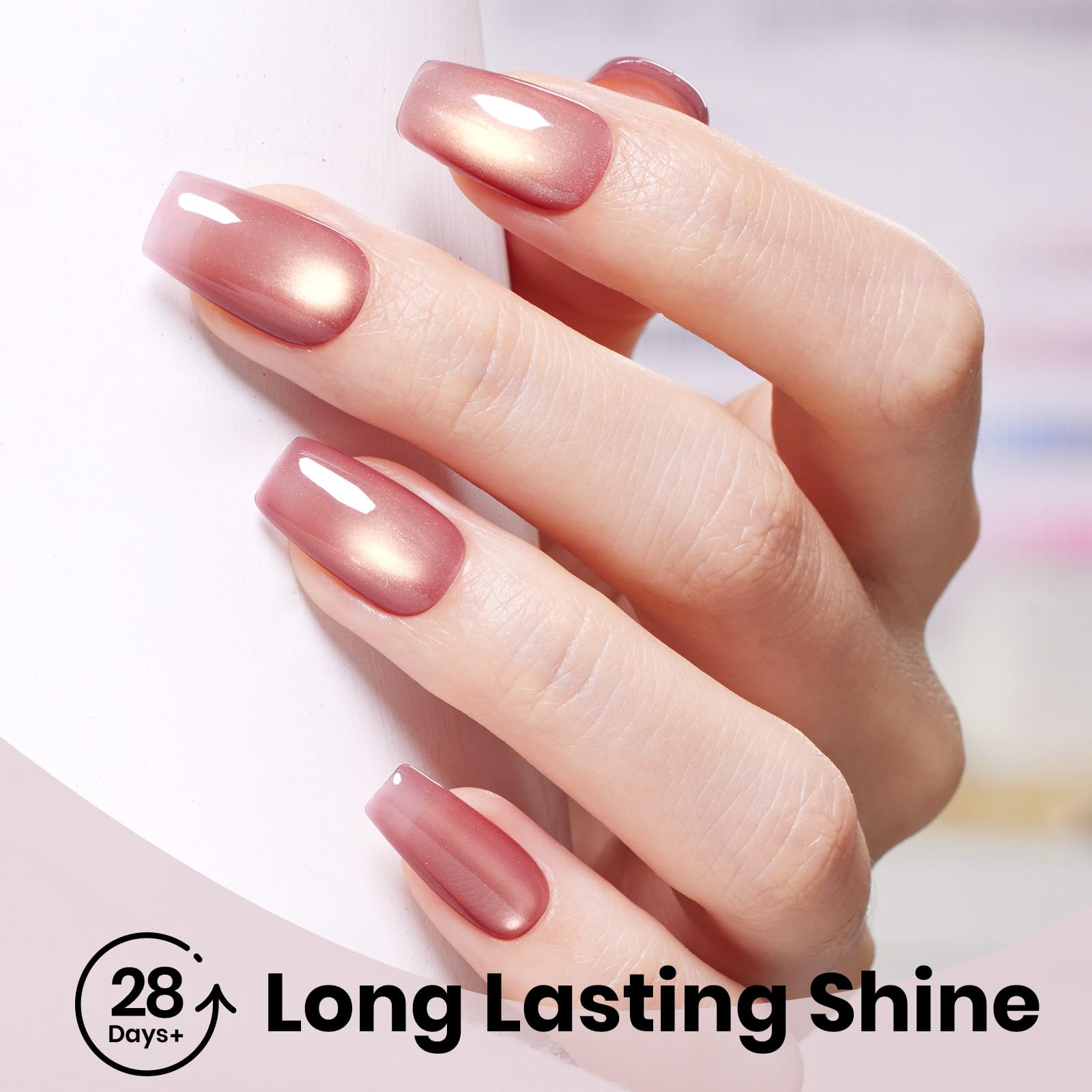 Beetles 28-day wear pink cat eye with high gloss shine