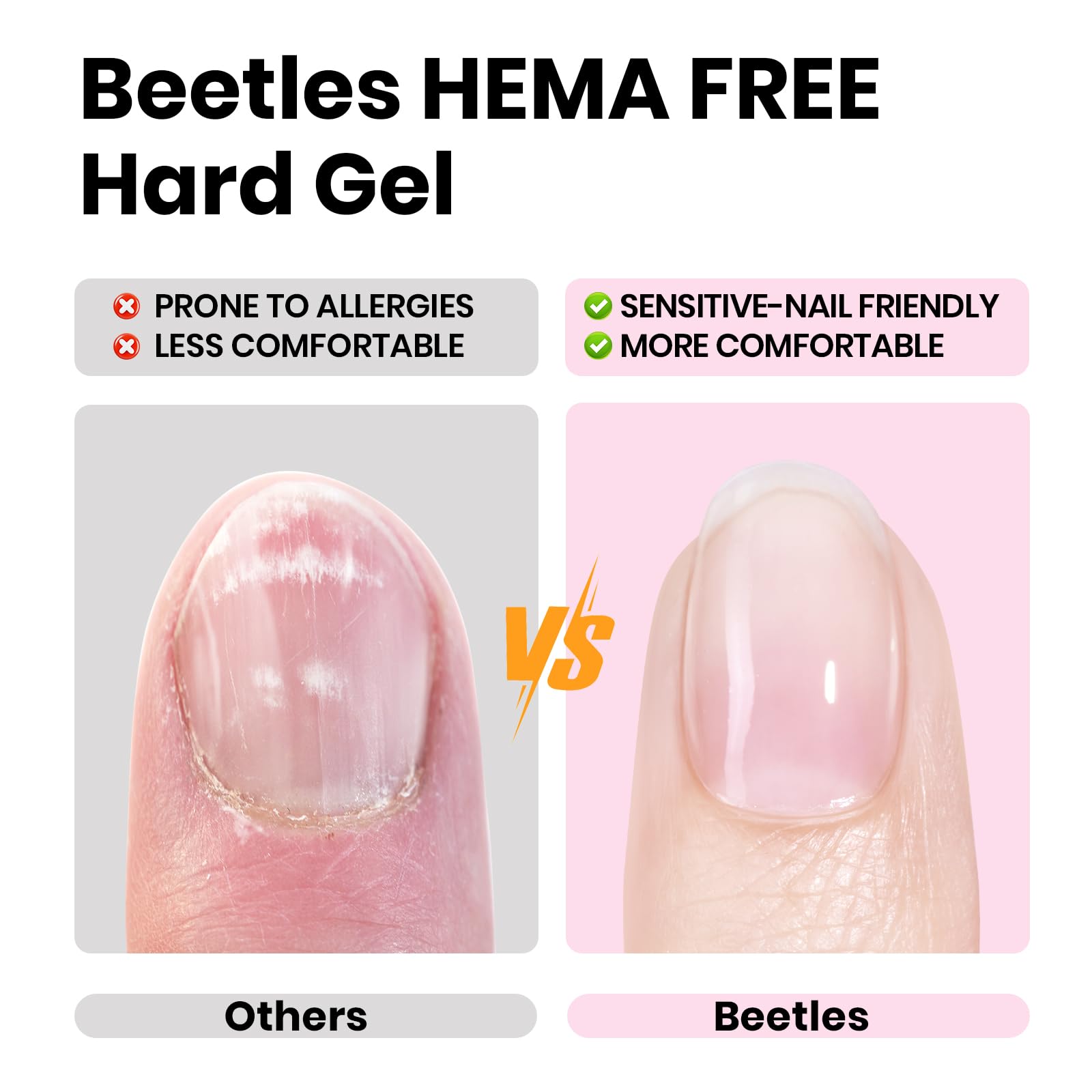 Beetles 9-in-1 pink builder gel in action for extensions